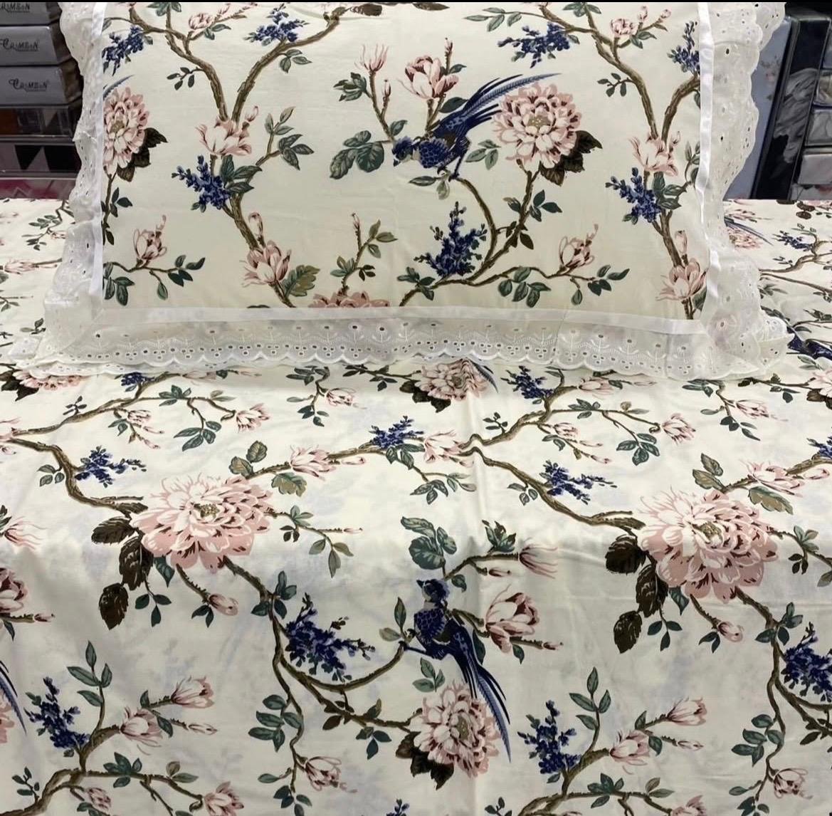 Cotton Printed King Size Bedsheet Set of 3