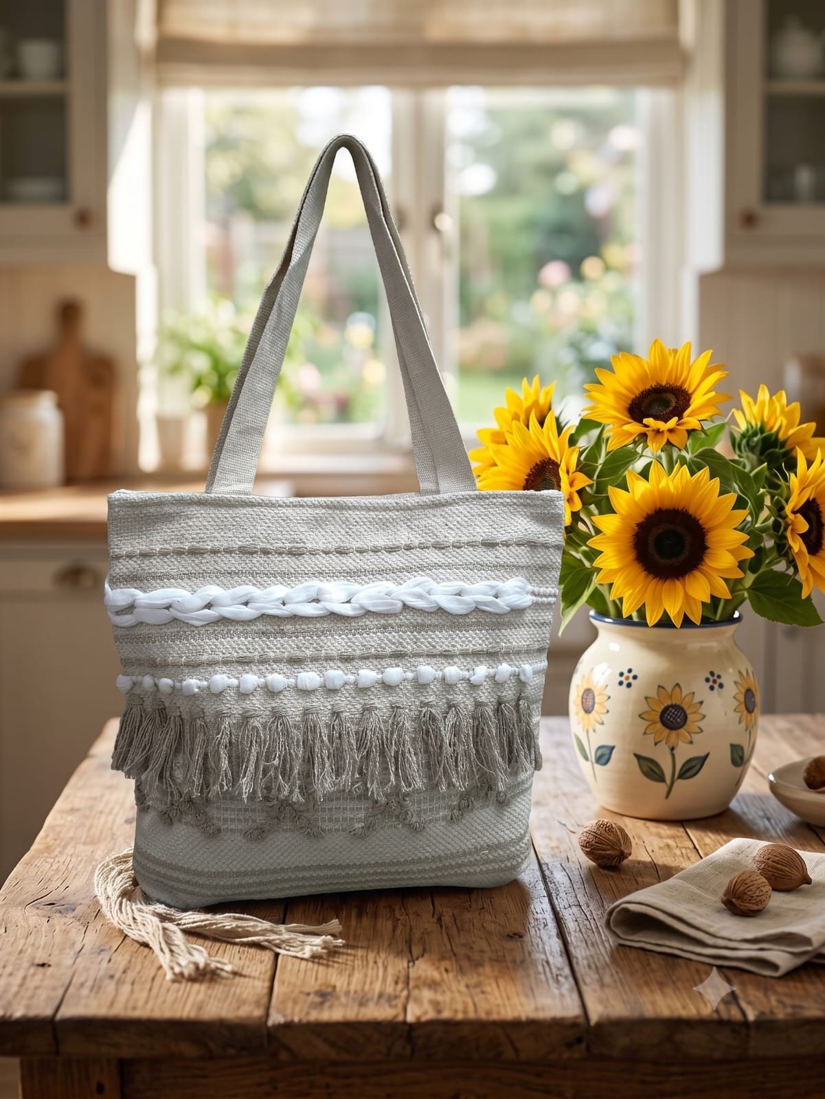 Macrame Tote Bag