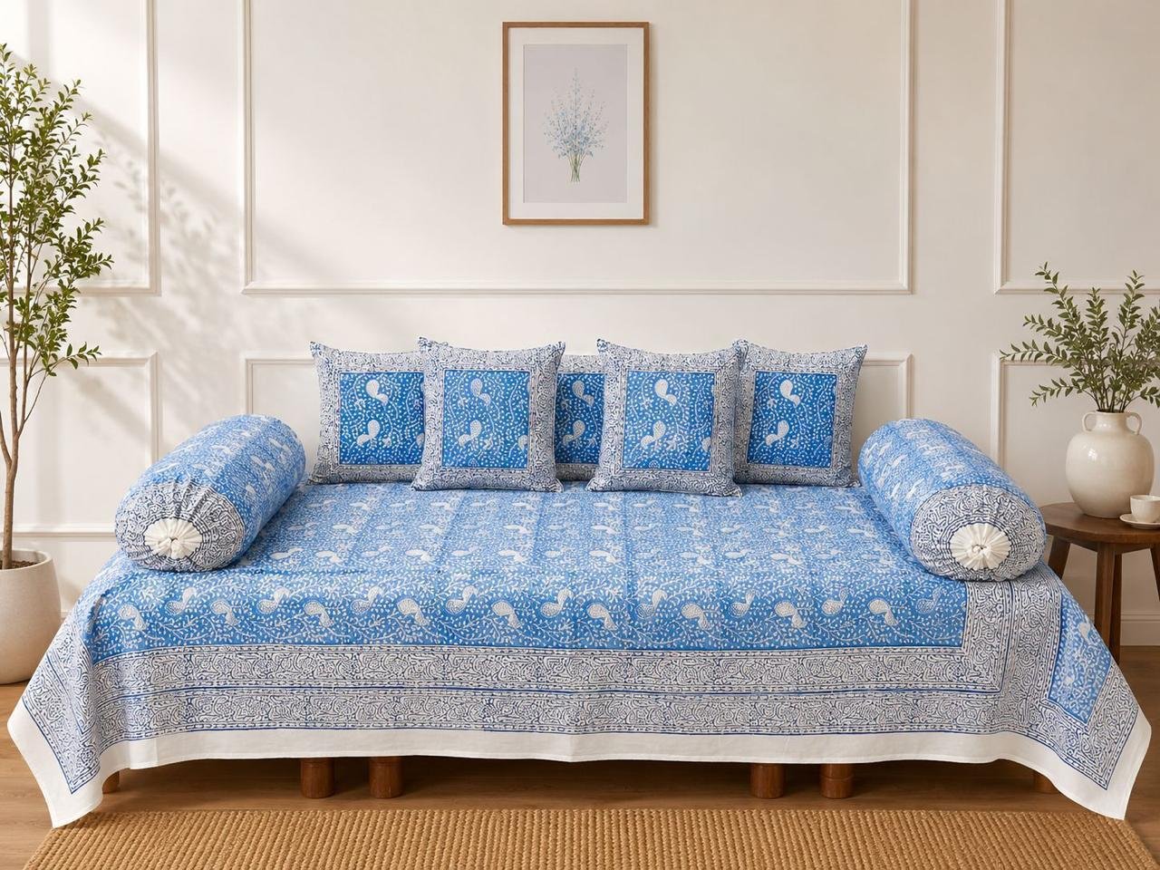 Cotton Printed Diwan Set