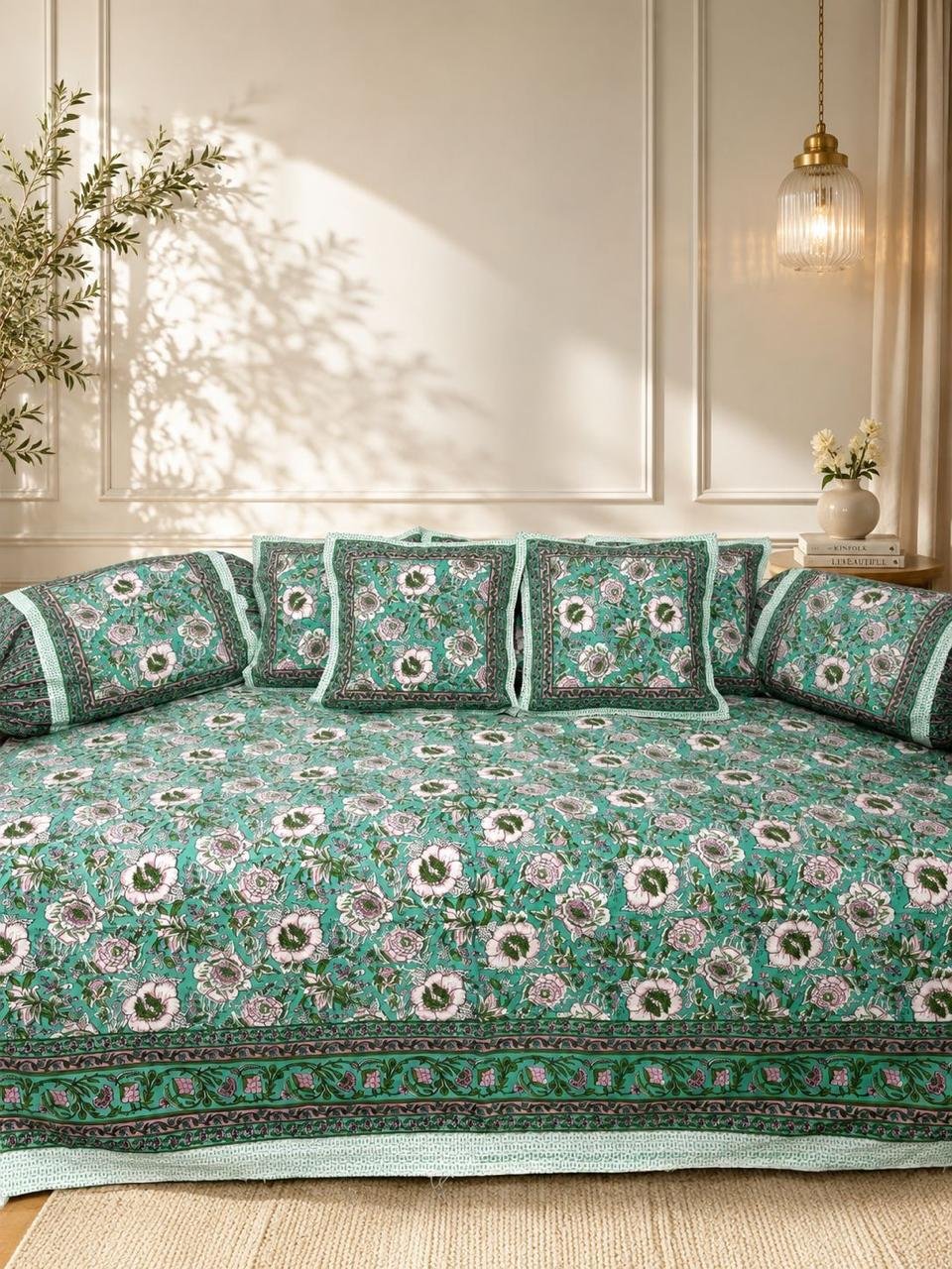 Cotton Printed Diwan Set