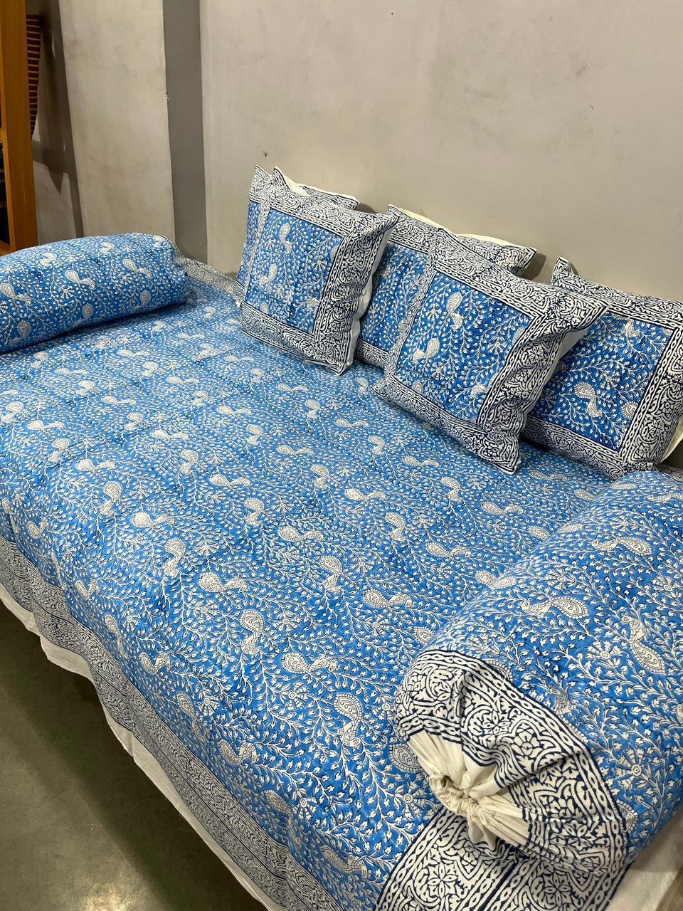Cotton Printed Diwan Set