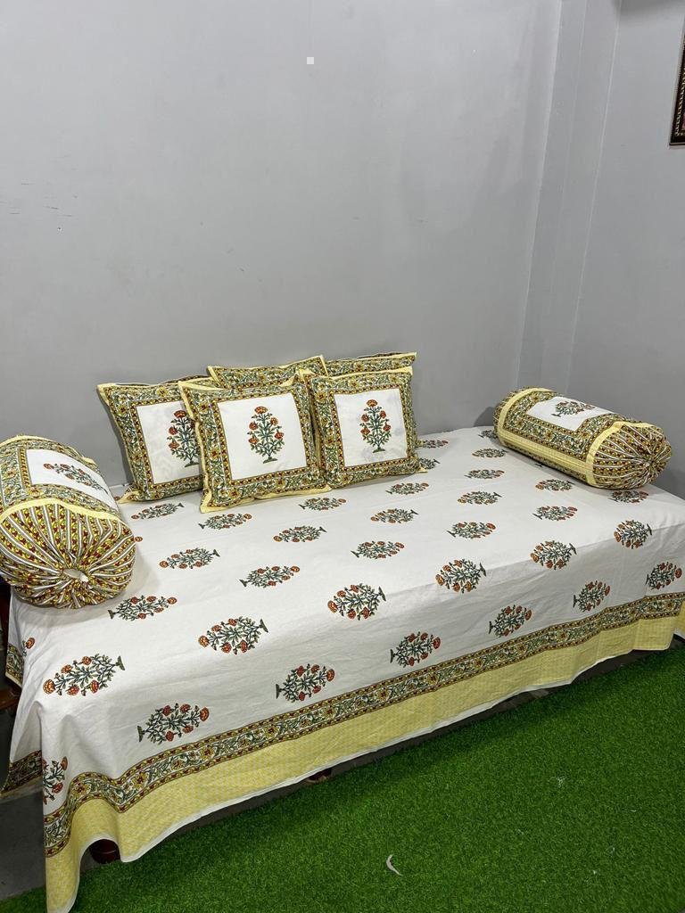 Cotton Printed Diwan Set