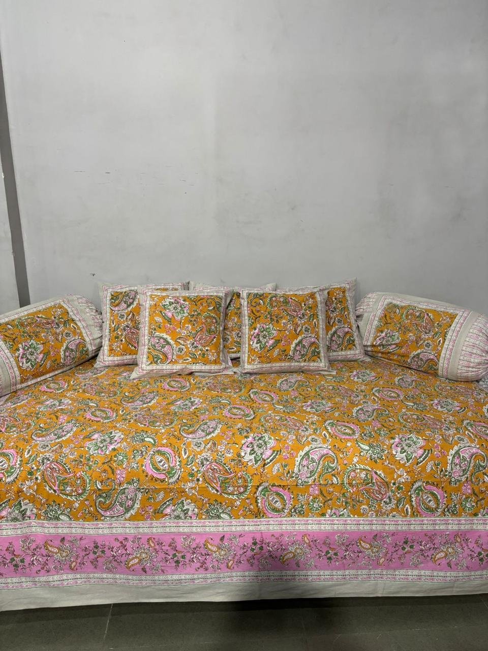 Cotton Printed Diwan Set