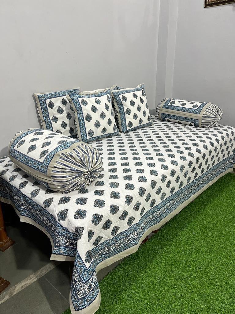 Cotton Printed Diwan Set
