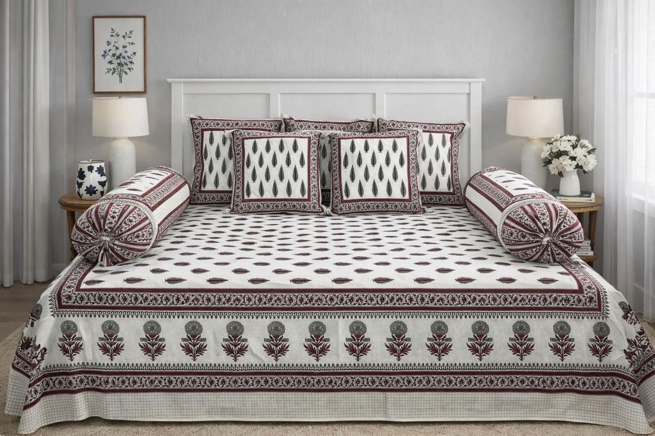 Cotton Printed Diwan Set