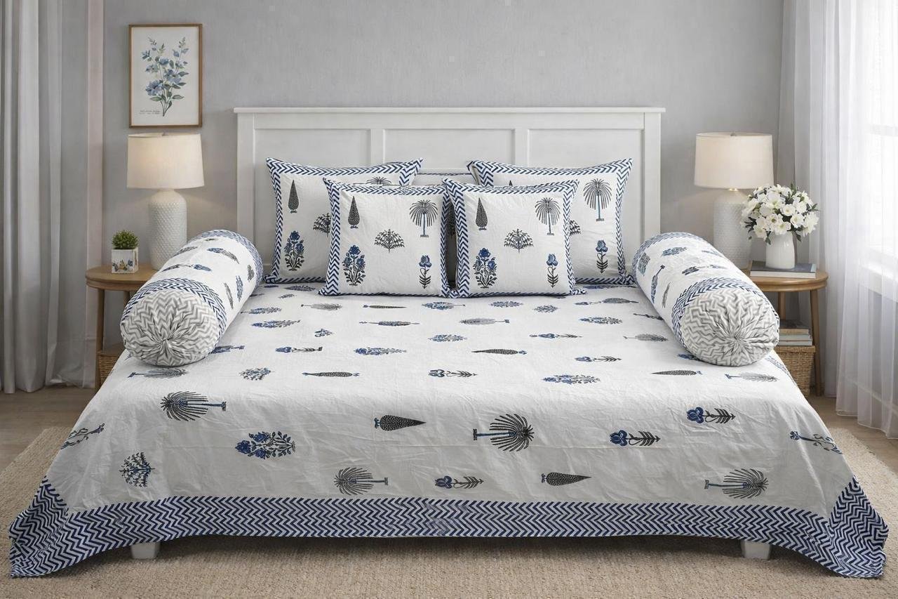 Cotton Printed Diwan Set