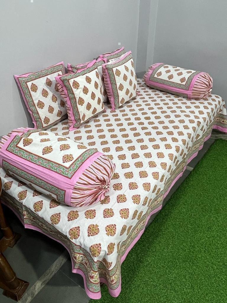 Cotton Printed Diwan Set