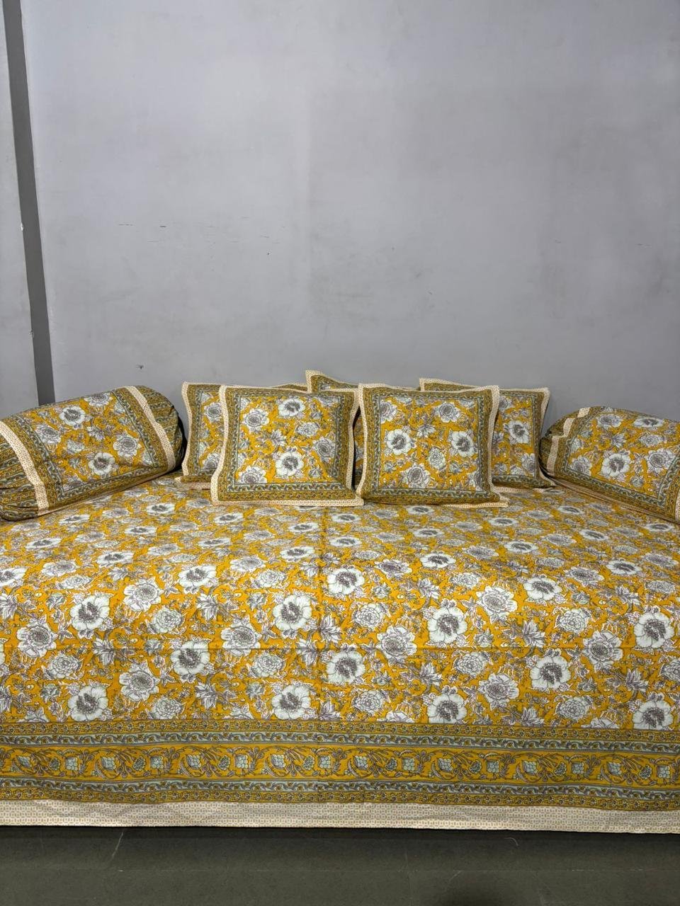 Cotton Printed Diwan Set
