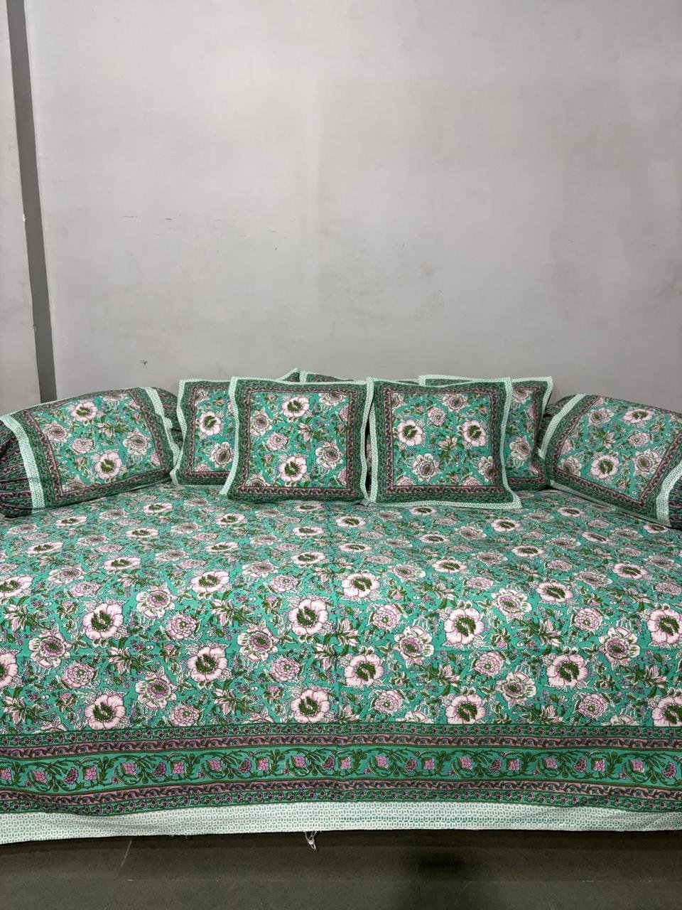 Cotton Printed Diwan Set
