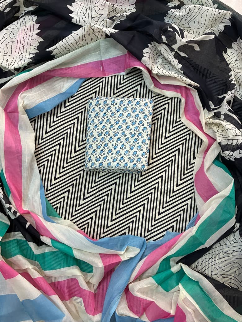 Cotton Dupatta Printed Suit