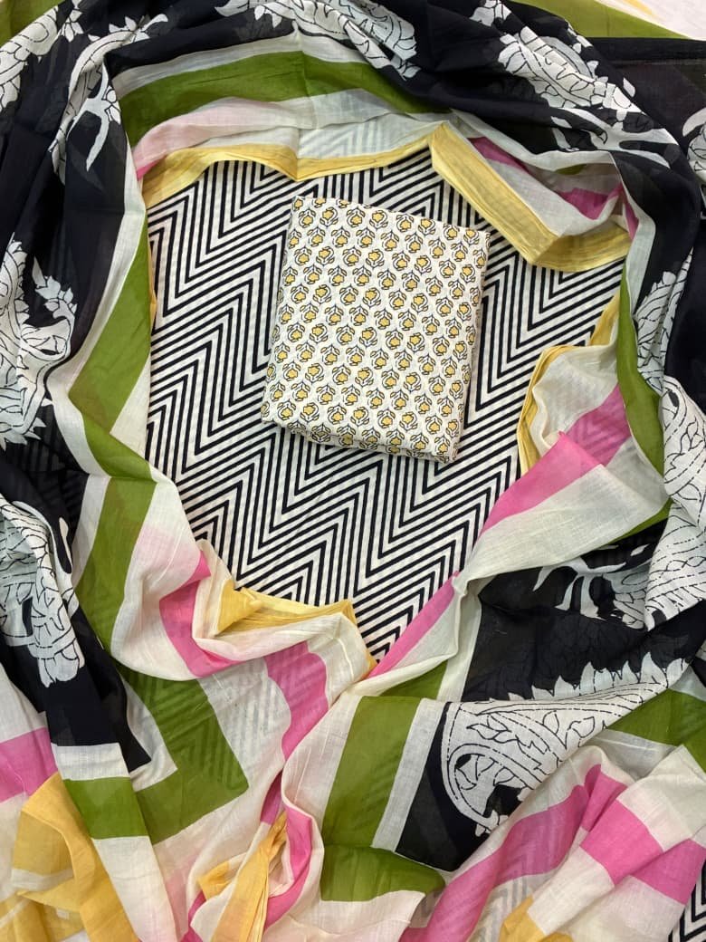 Cotton Dupatta Printed Suit