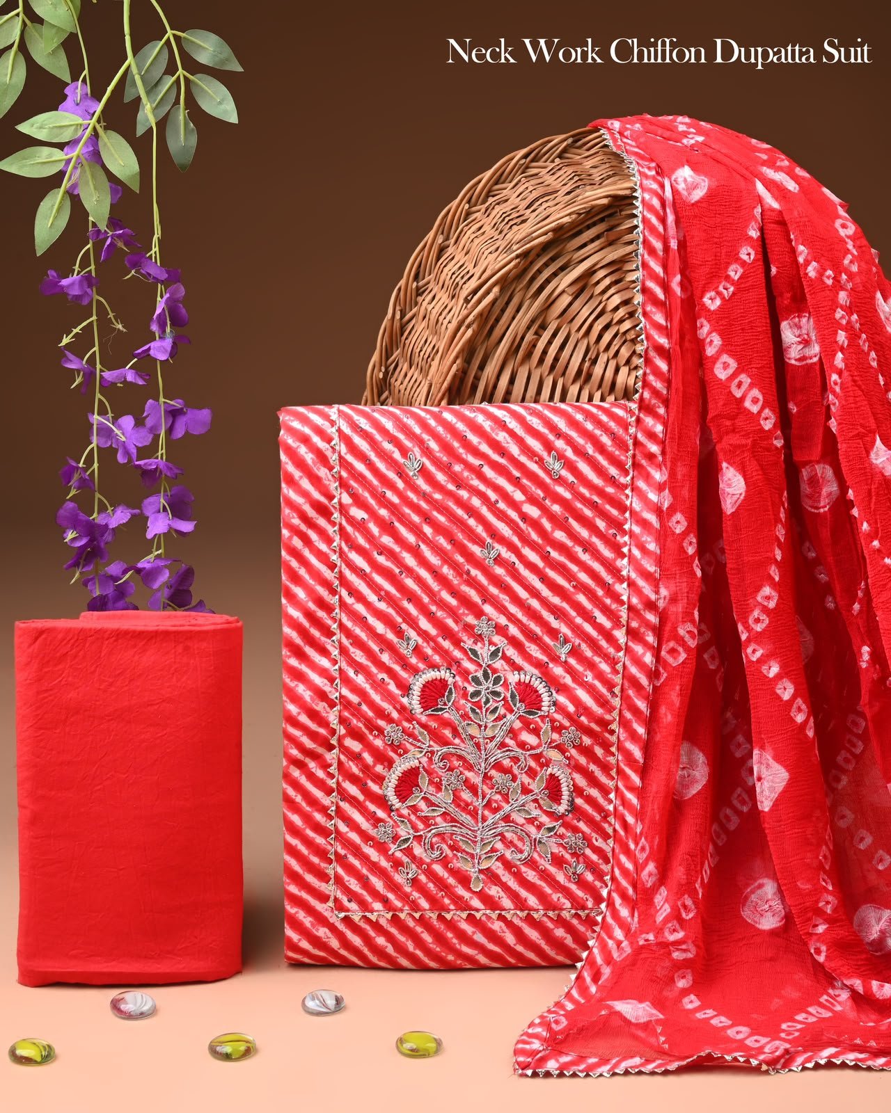 Gota Suit Chiffon Dupatta