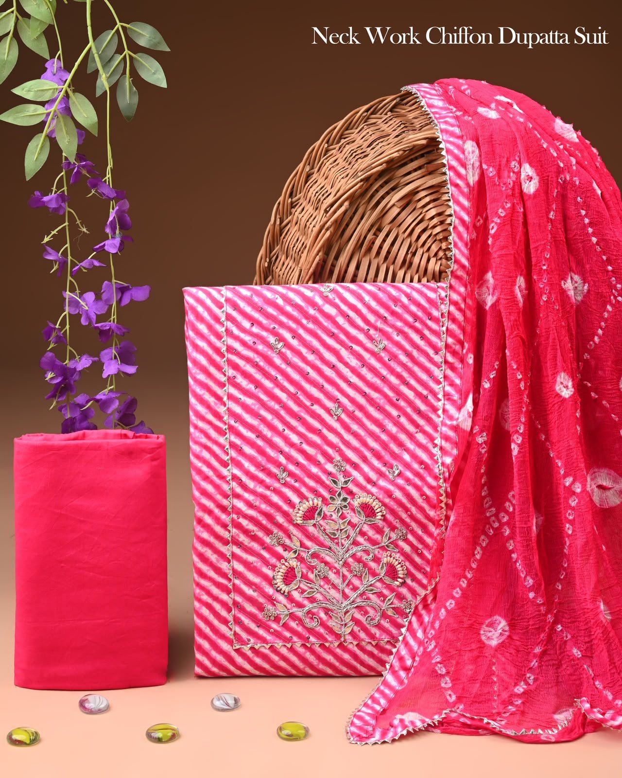 Gota Suit Chiffon Dupatta