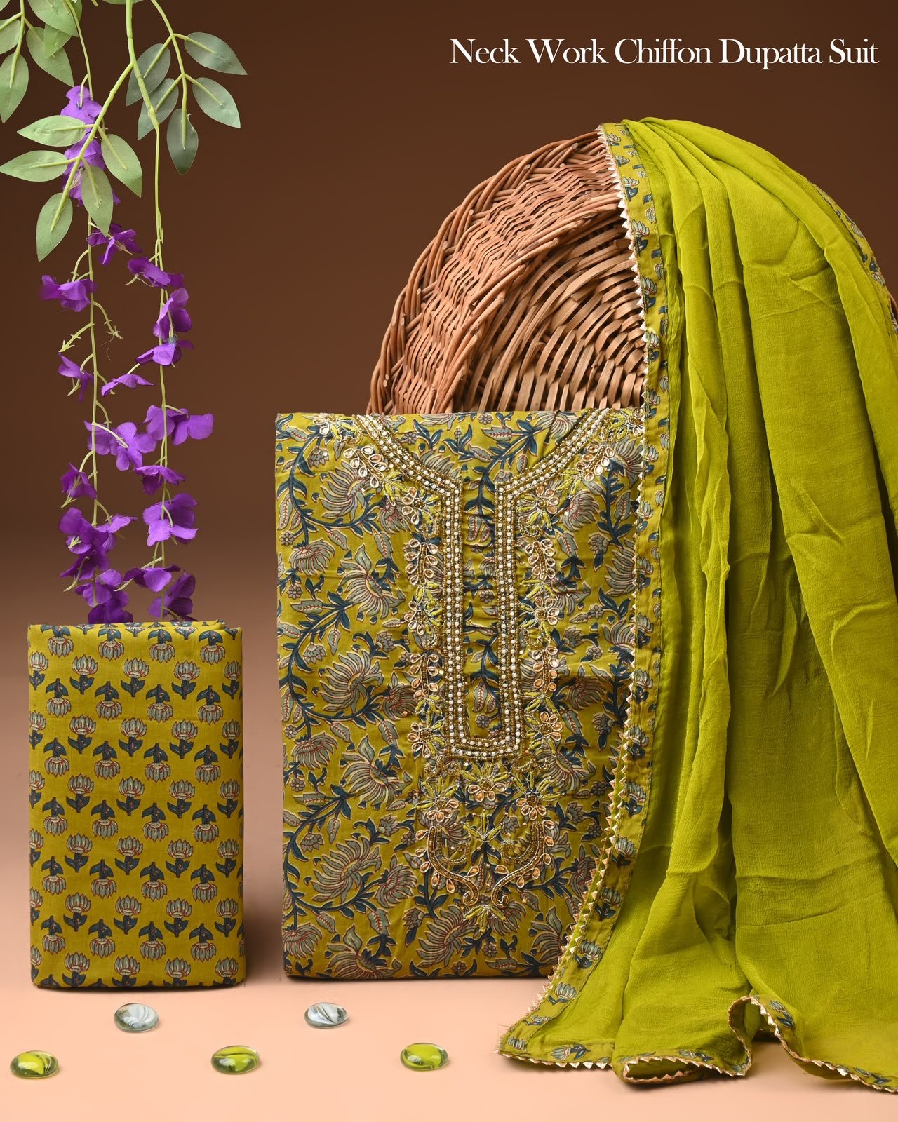 Gota Suit Chiffon Dupatta