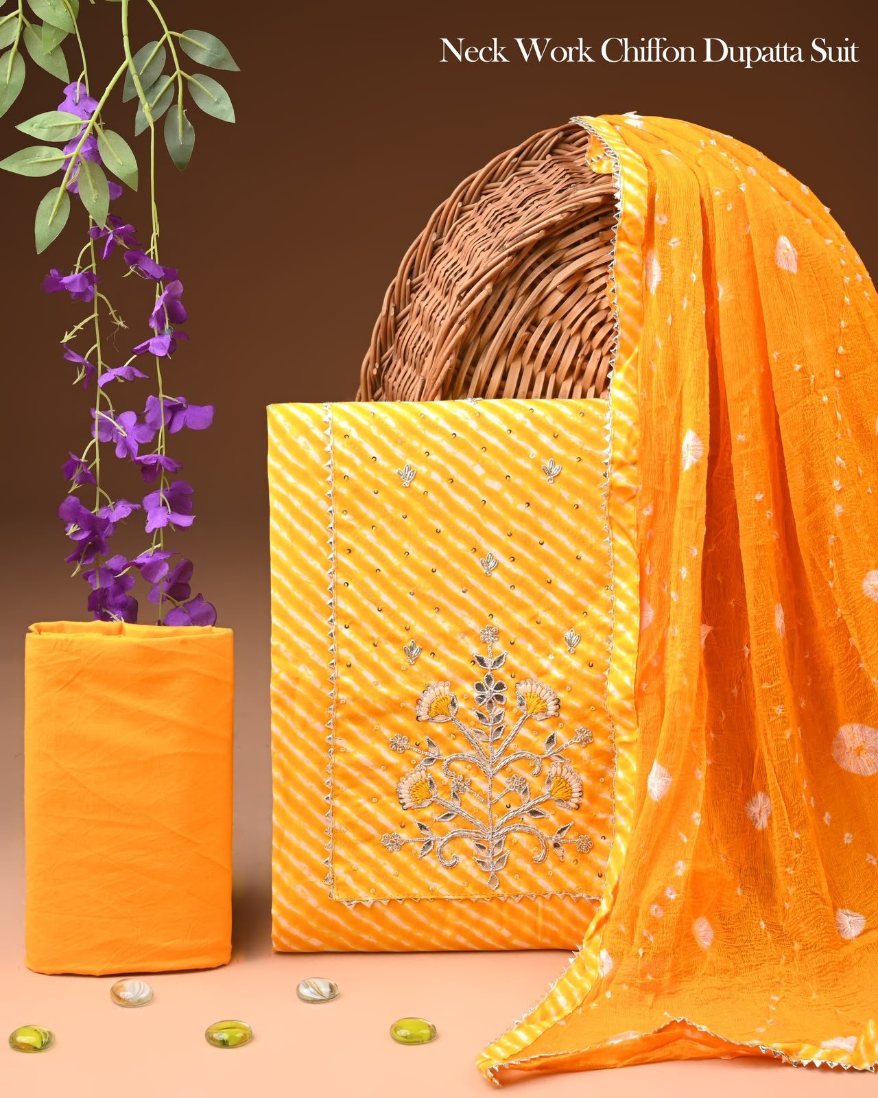 Gota Suit Chiffon Dupatta
