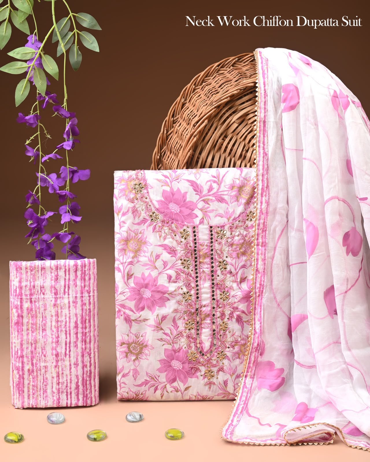 Gota Suit Chiffon Dupatta