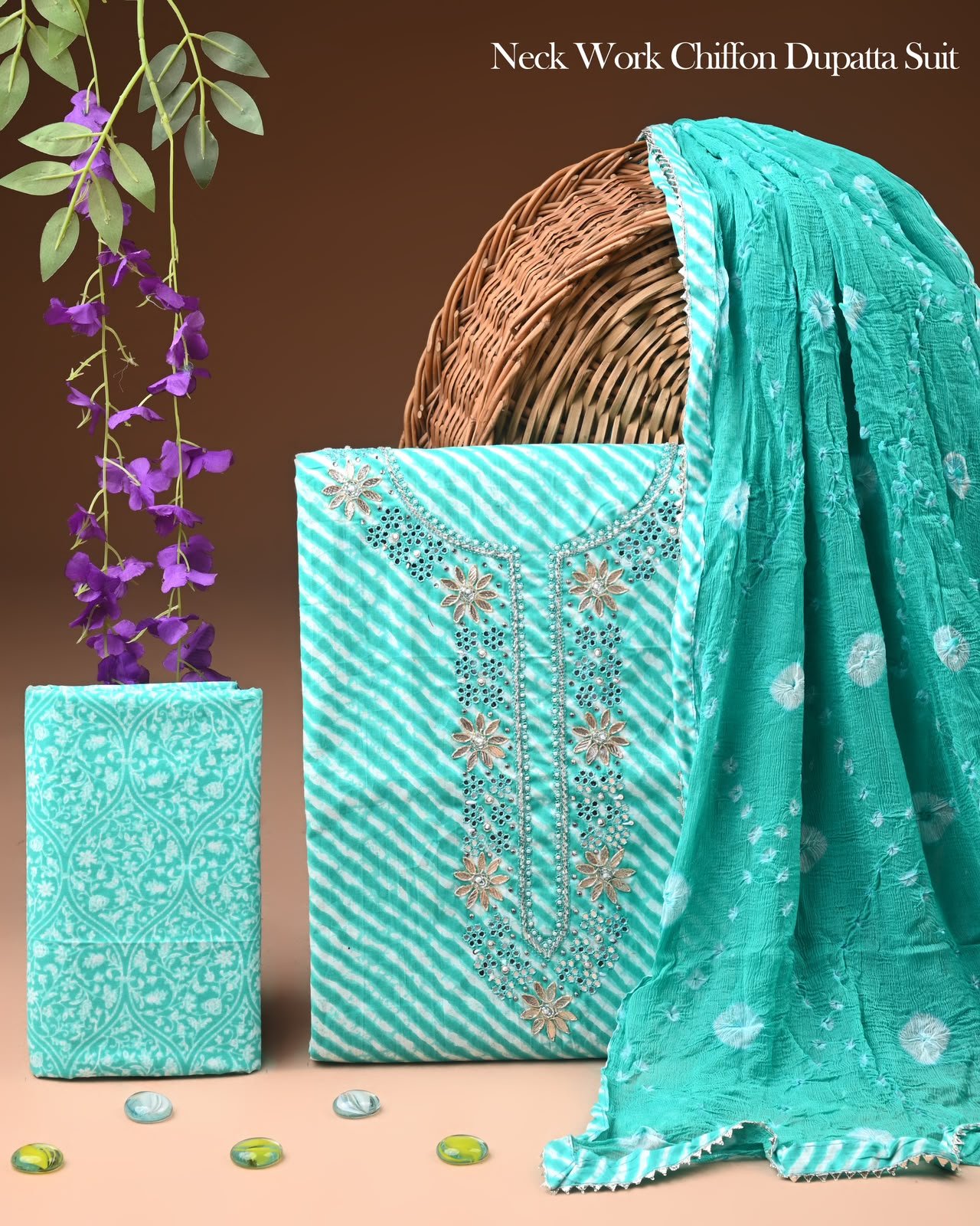 Gota Suit Chiffon Dupatta