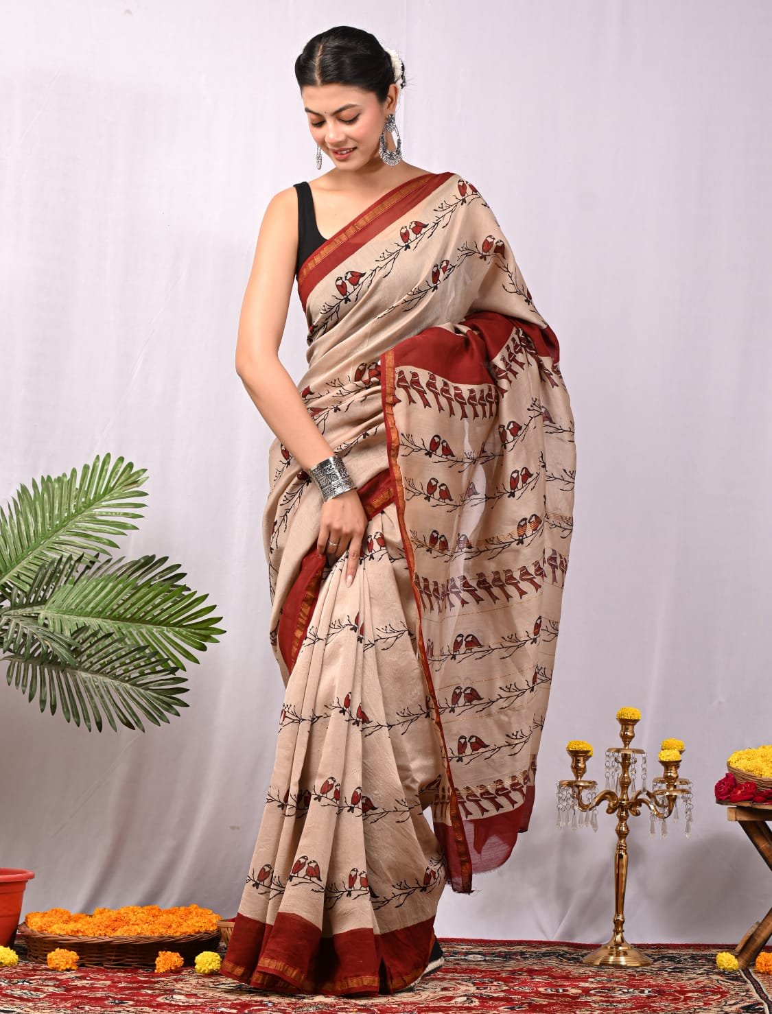 Chanderi Printed Saree