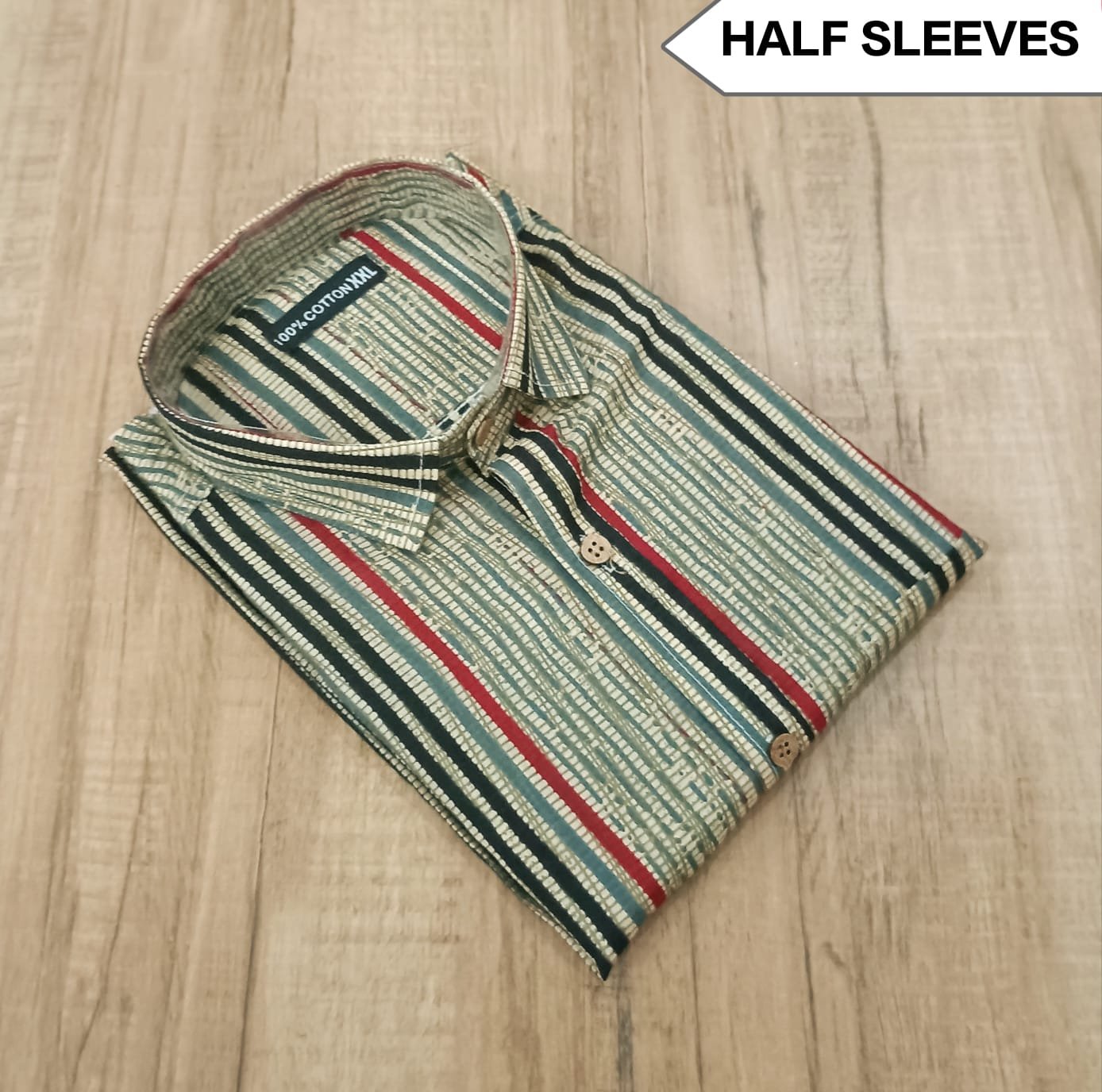 Cotton Printed Men Shirt Half Sleeve