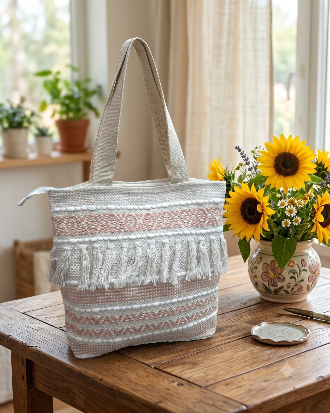 Macrame Tote Bag