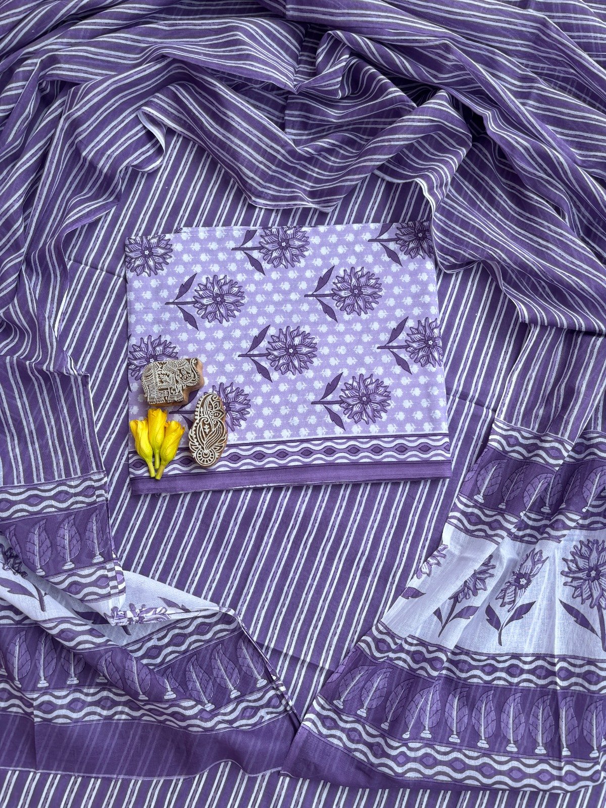 Cotton Dupatta Printed Suit
