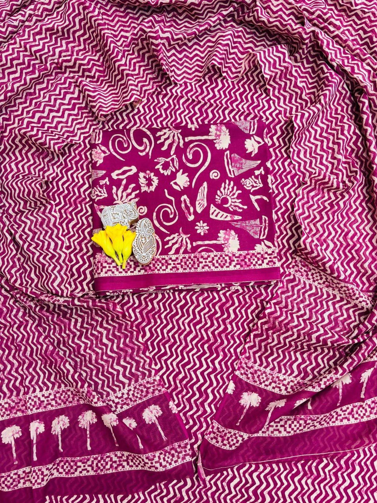 Cotton Dupatta Printed Suit