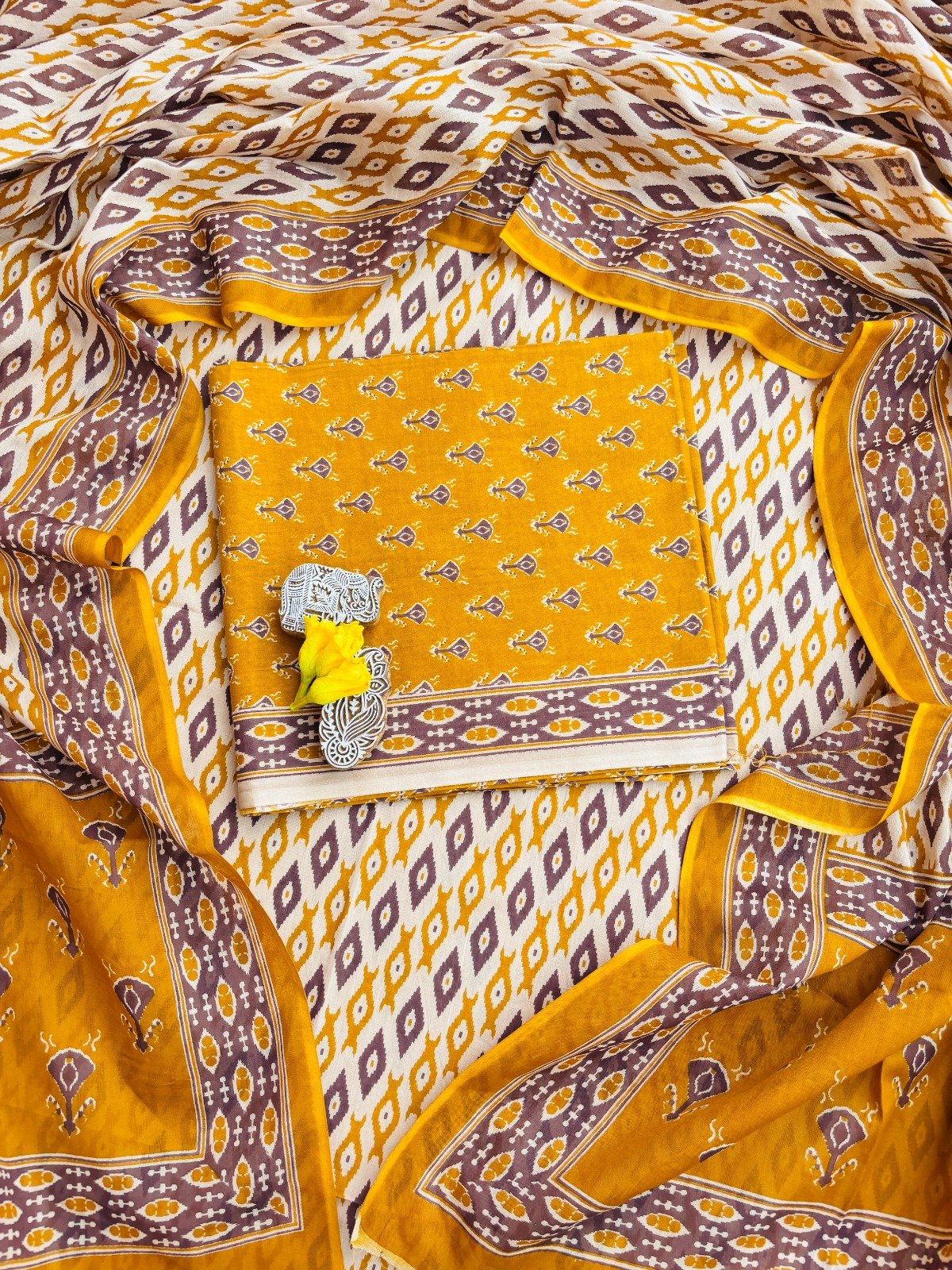 Cotton Dupatta Printed Suit