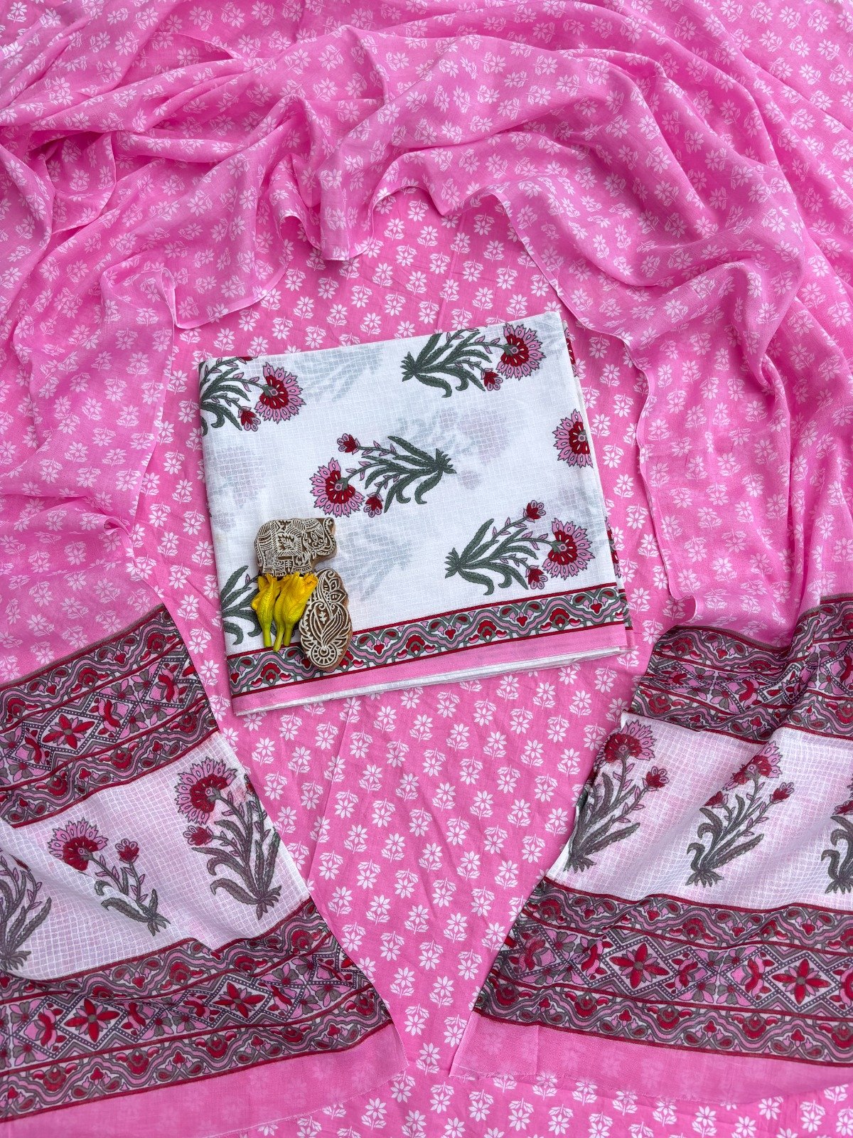 Cotton Dupatta Printed Suit