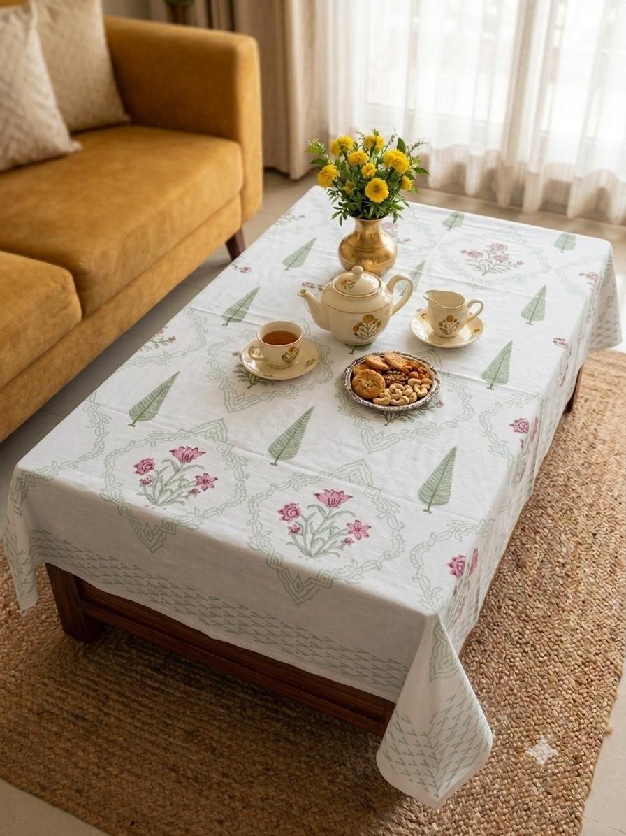 Cotton Casement Printed Table Cover 40*60