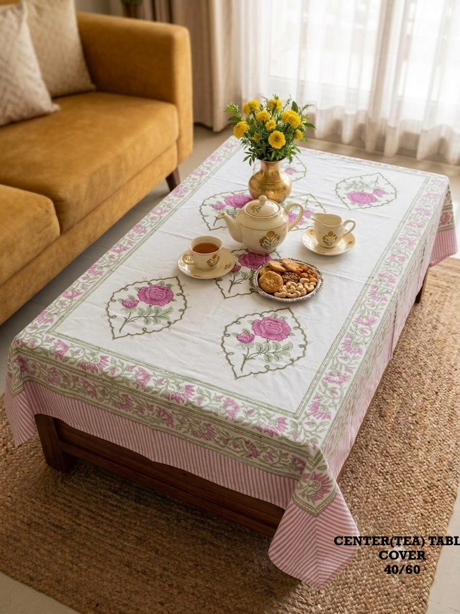Cotton Casement Printed Table Cover 40*60