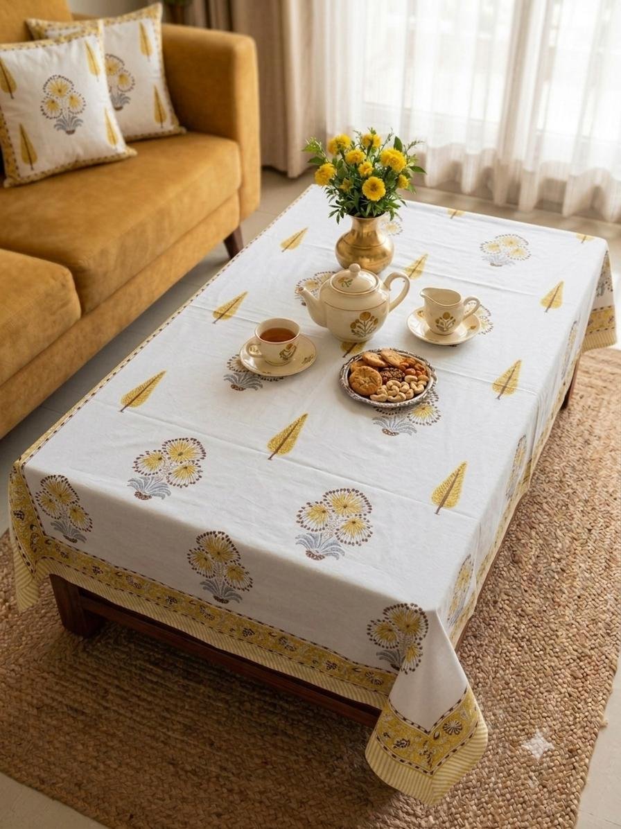 Cotton Casement Printed Table Cover 40*60