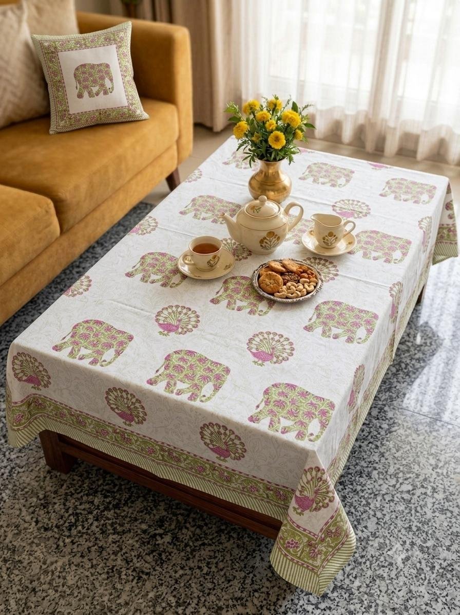 Cotton Casement Printed Table Cover 40*60
