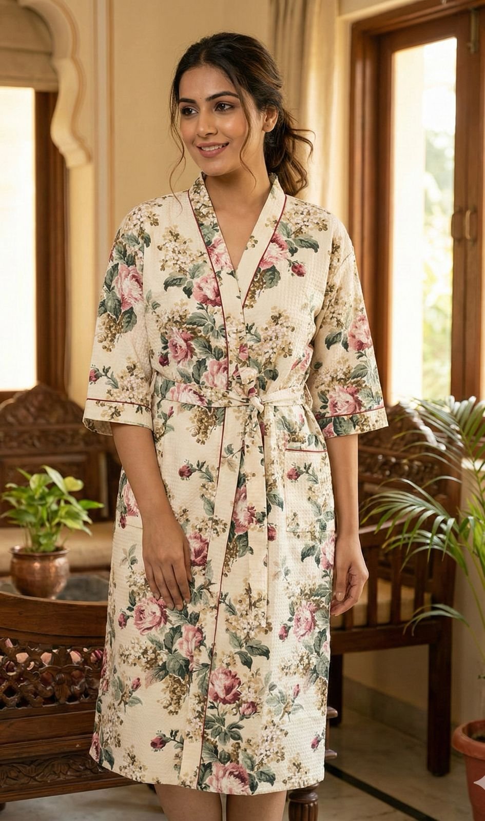 Cotton Printed Bathrob