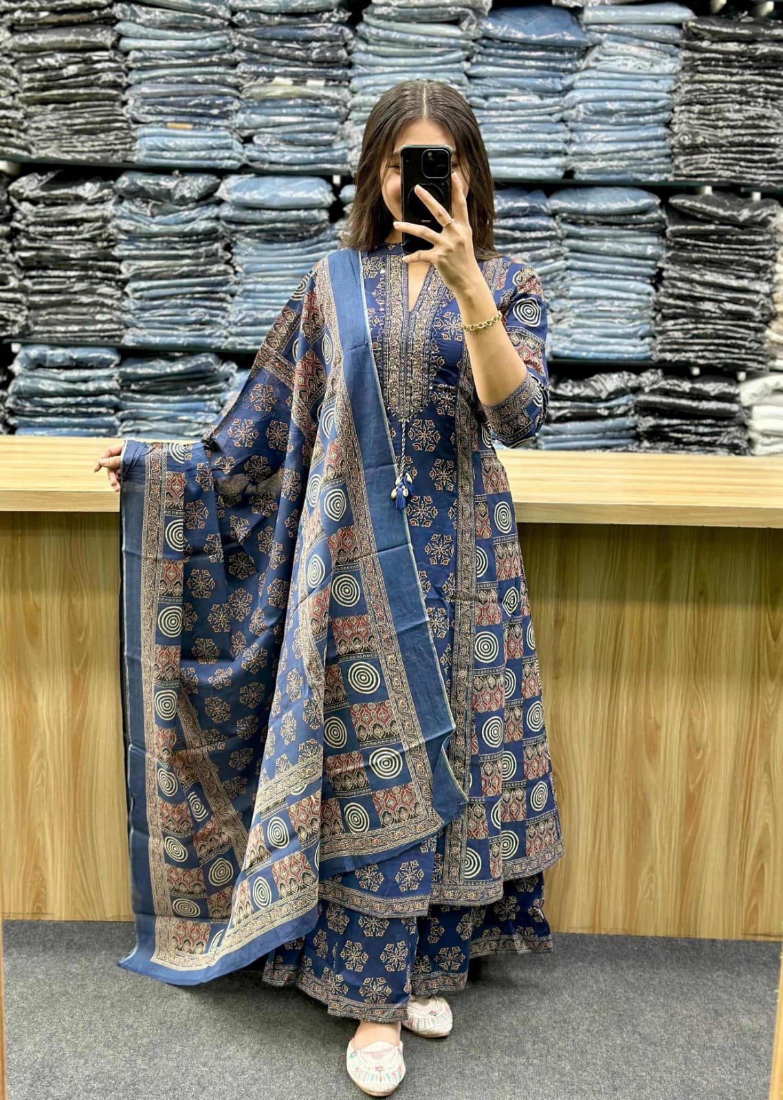 Cotton Printed Stitched Suit Set