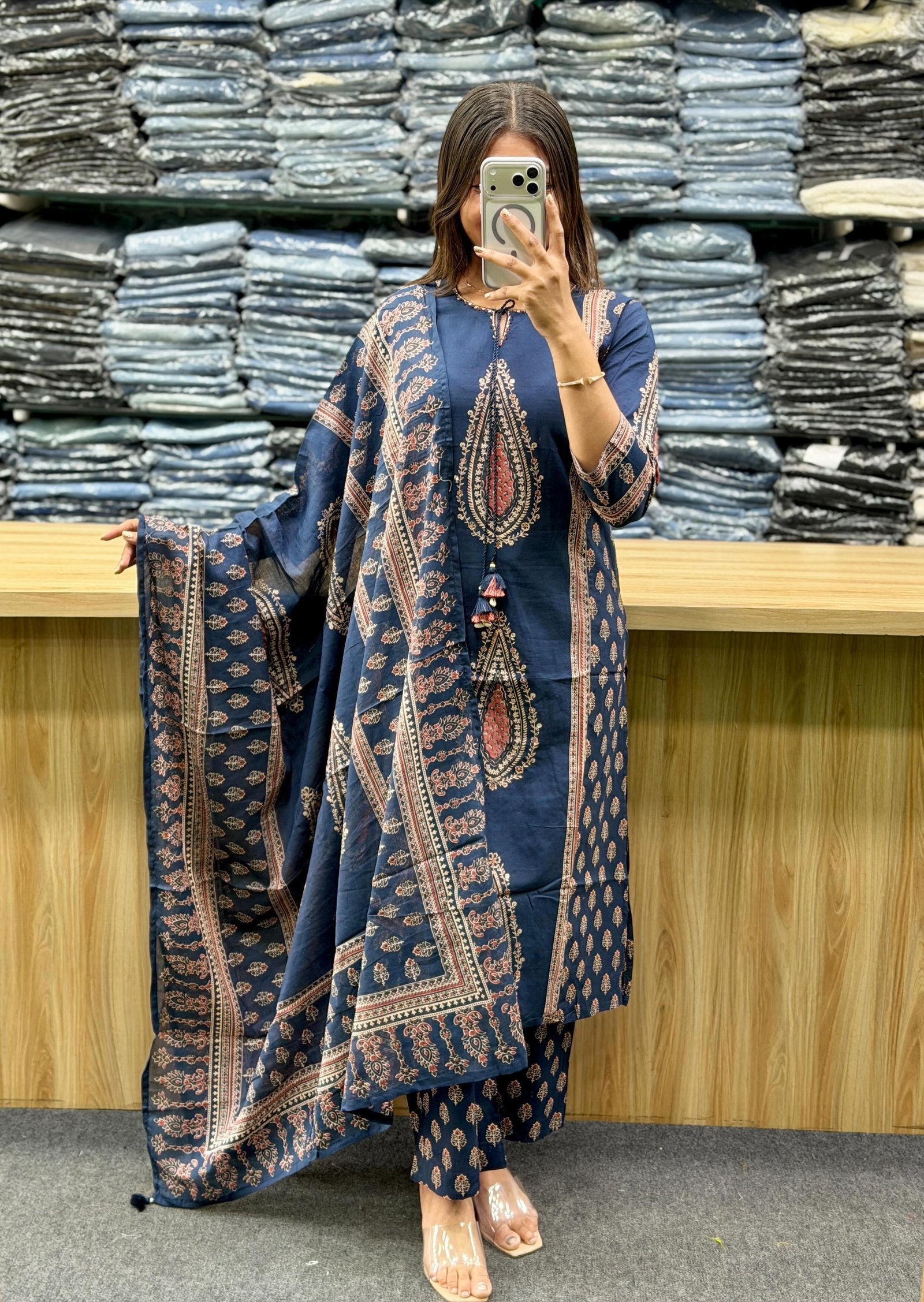 Cotton Printed Stitched Suit Set