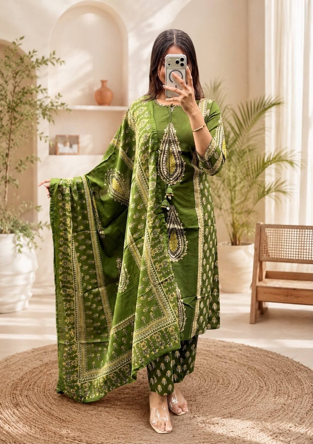 Cotton Printed Stitched Suit Set