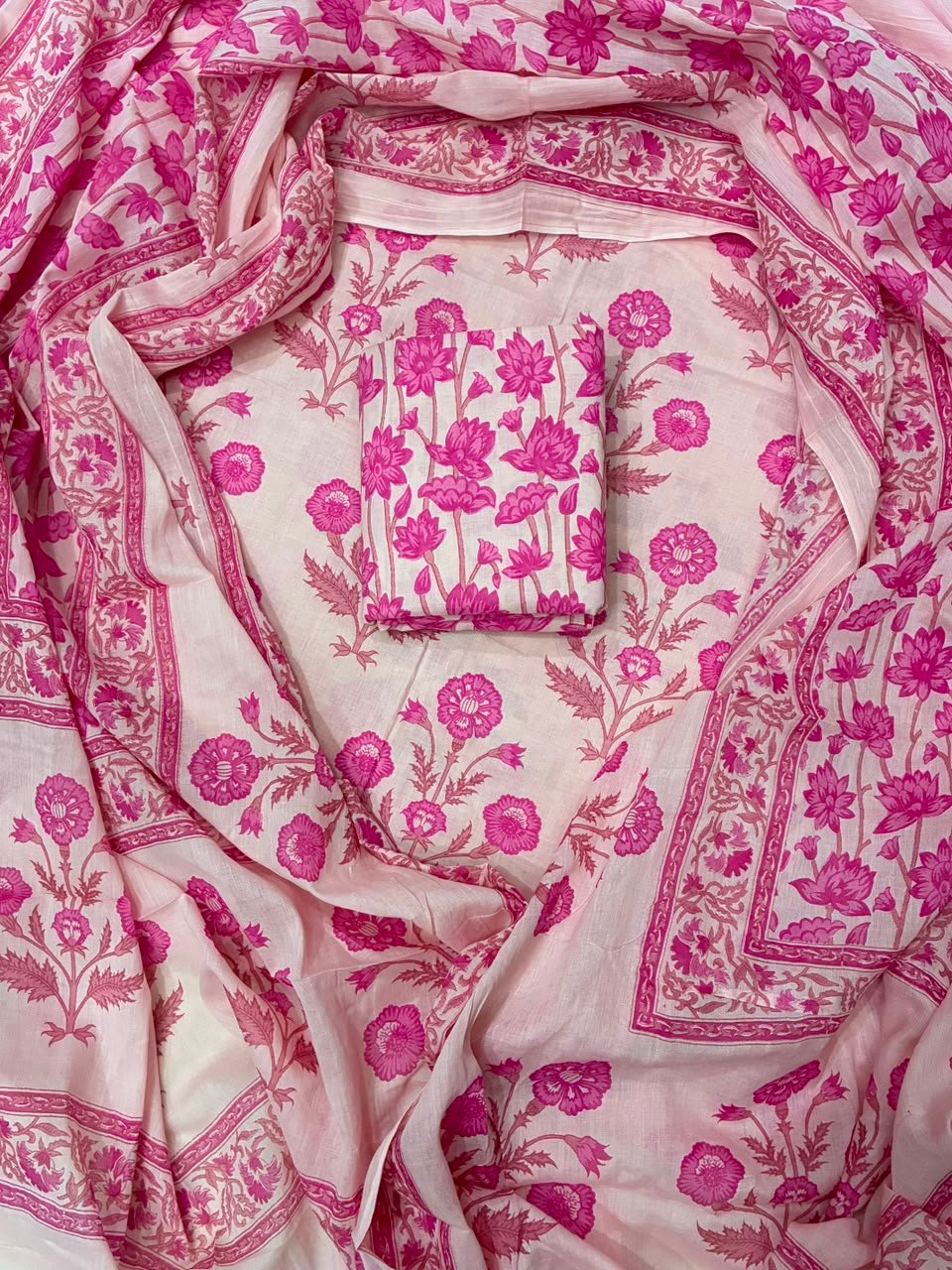 Cotton Dupatta Printed Suit