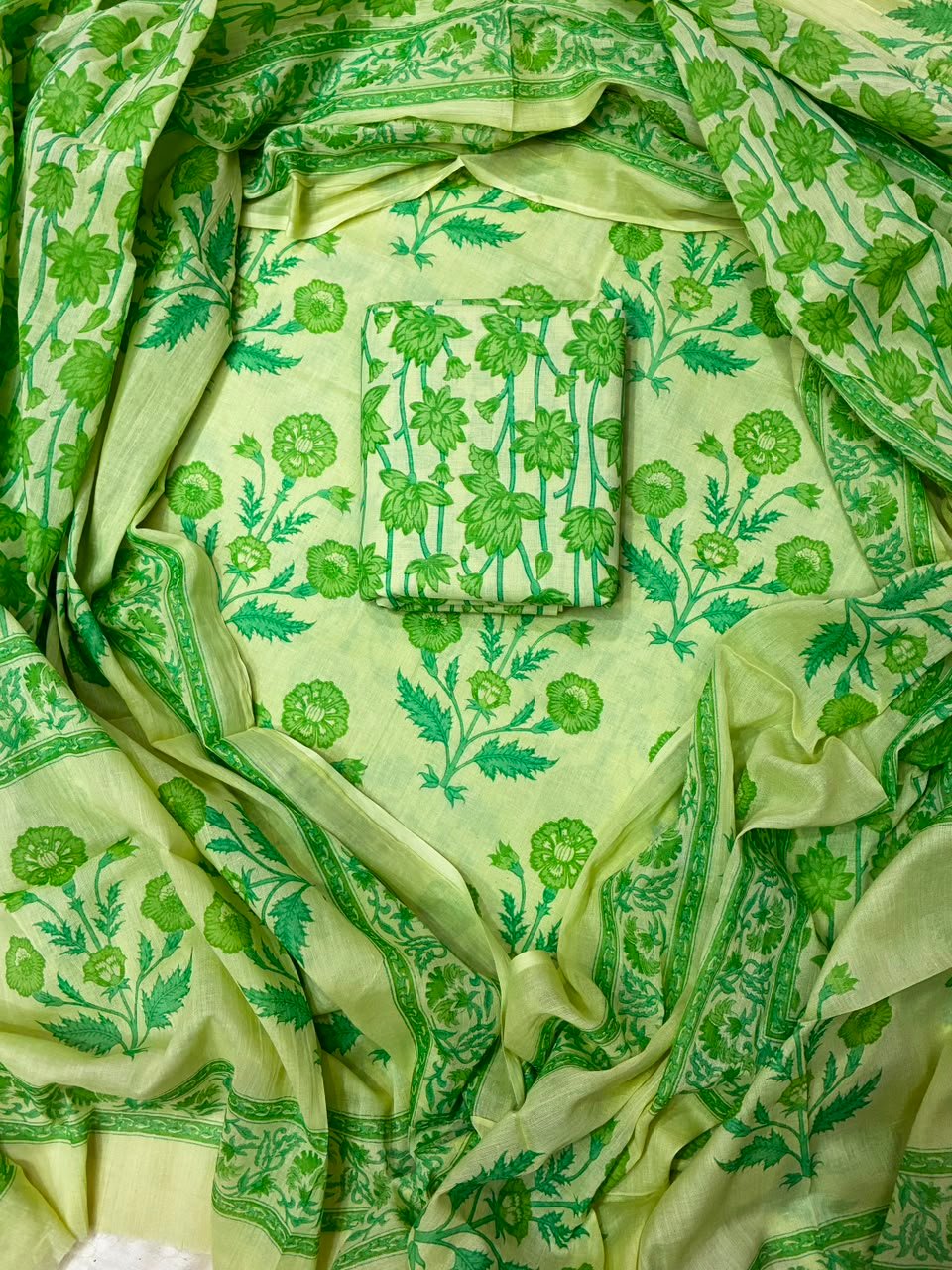 Cotton Dupatta Printed Suit