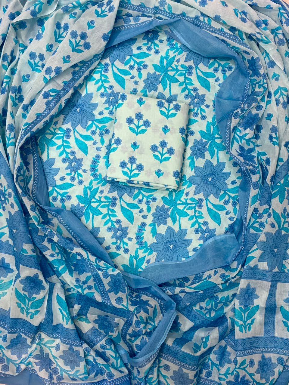 Cotton Dupatta Printed Suit