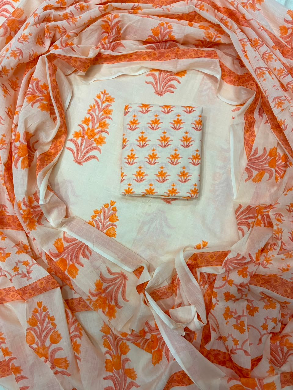 Cotton Dupatta Printed Suit