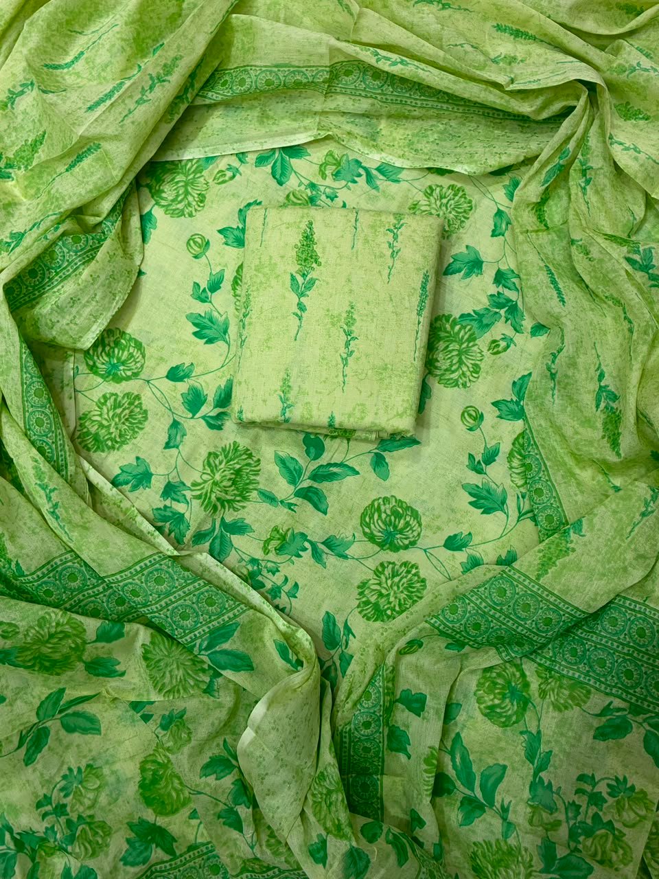 Cotton Dupatta Printed Suit