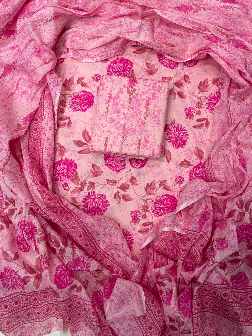Cotton Dupatta Printed Suit