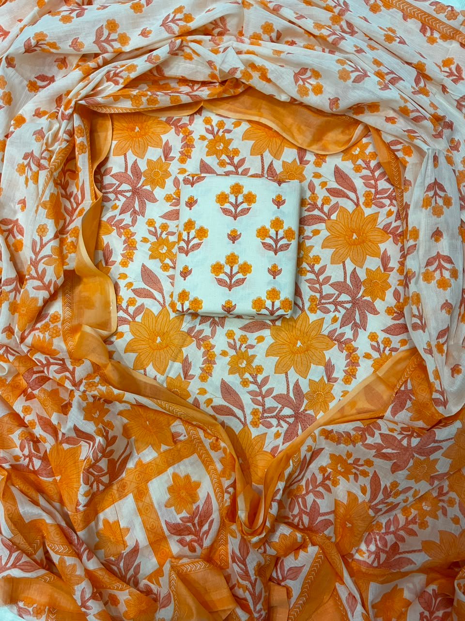 Cotton Dupatta Printed Suit