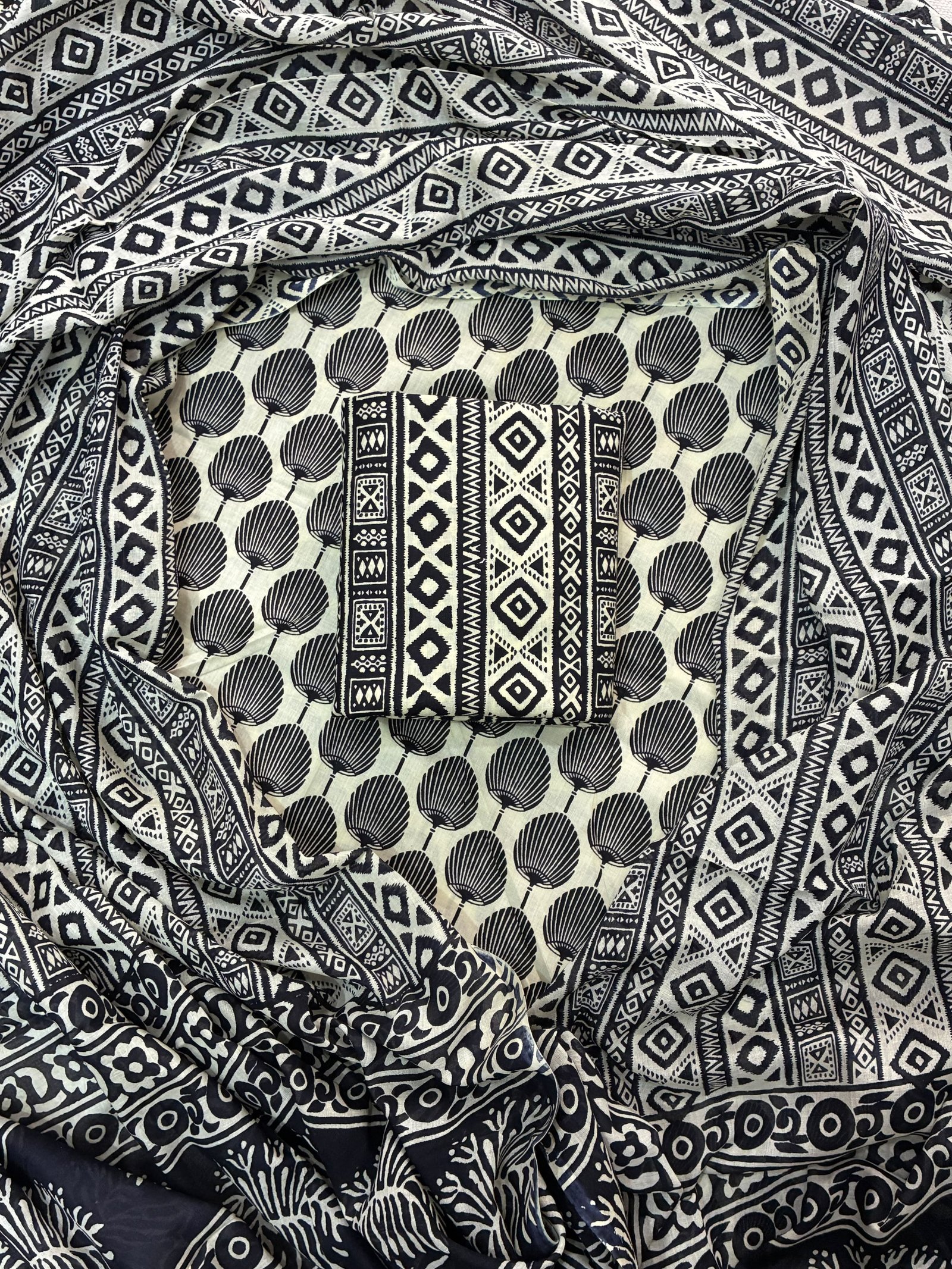 Cotton Dupatta Printed Suit