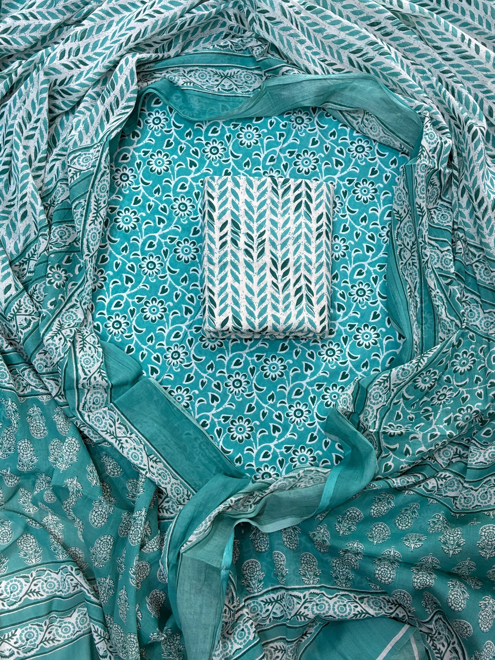 Cotton Dupatta Printed Suit