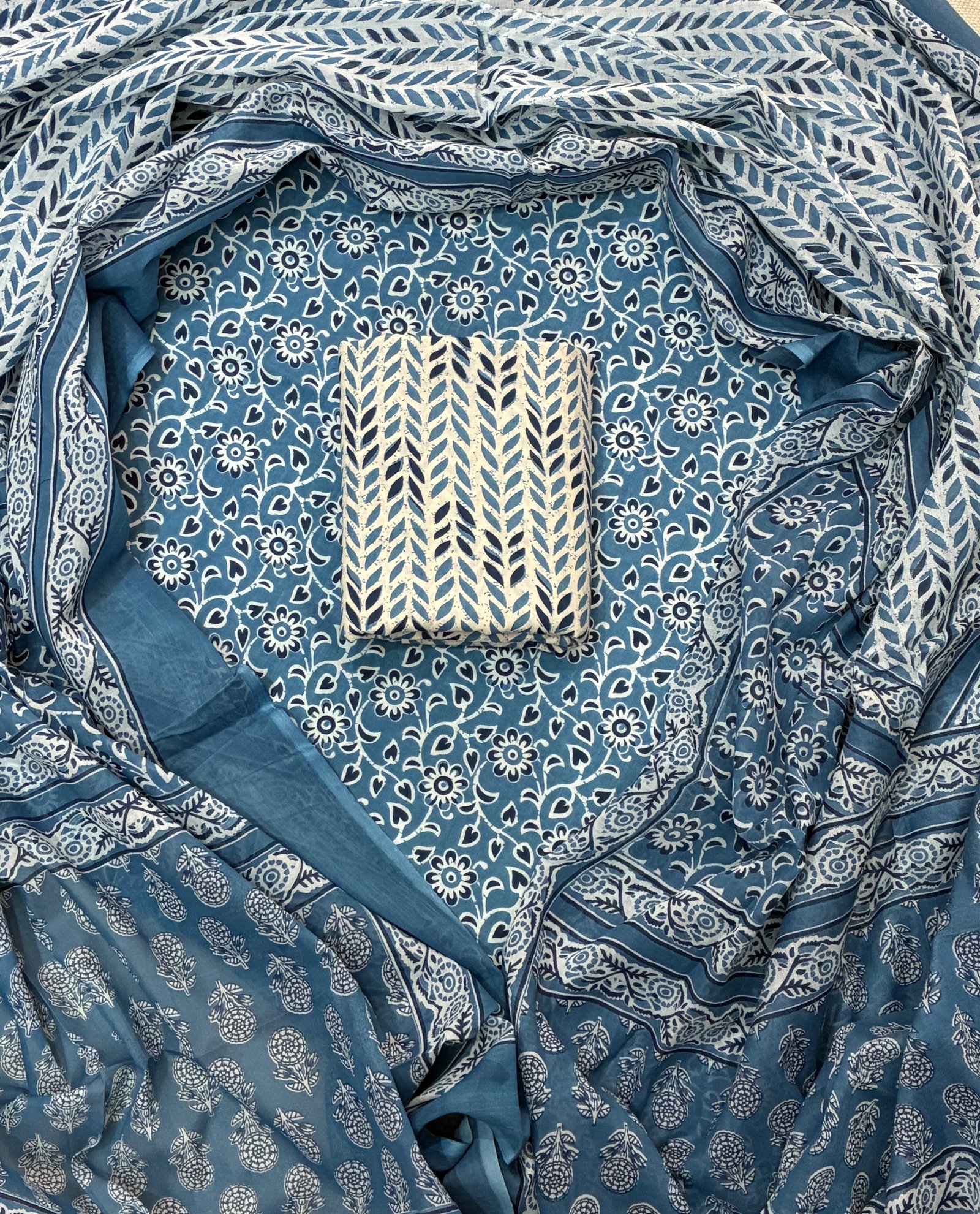 Cotton Dupatta Printed Suit