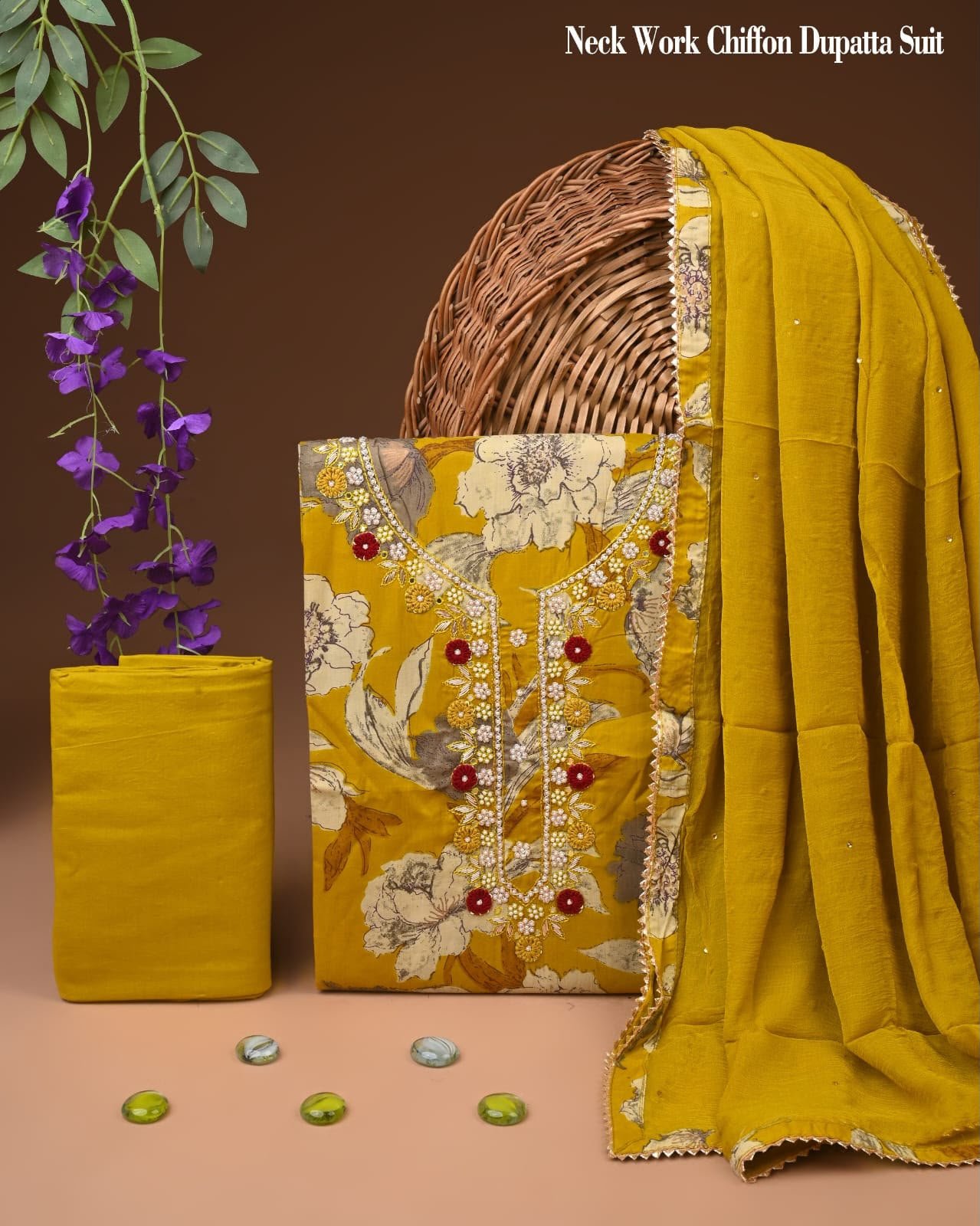 Gota Suit Chiffon Dupatta