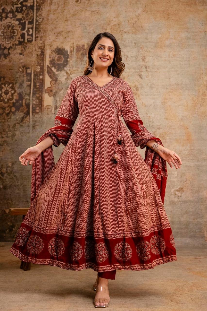Cotton Printed Stitched Suit Set