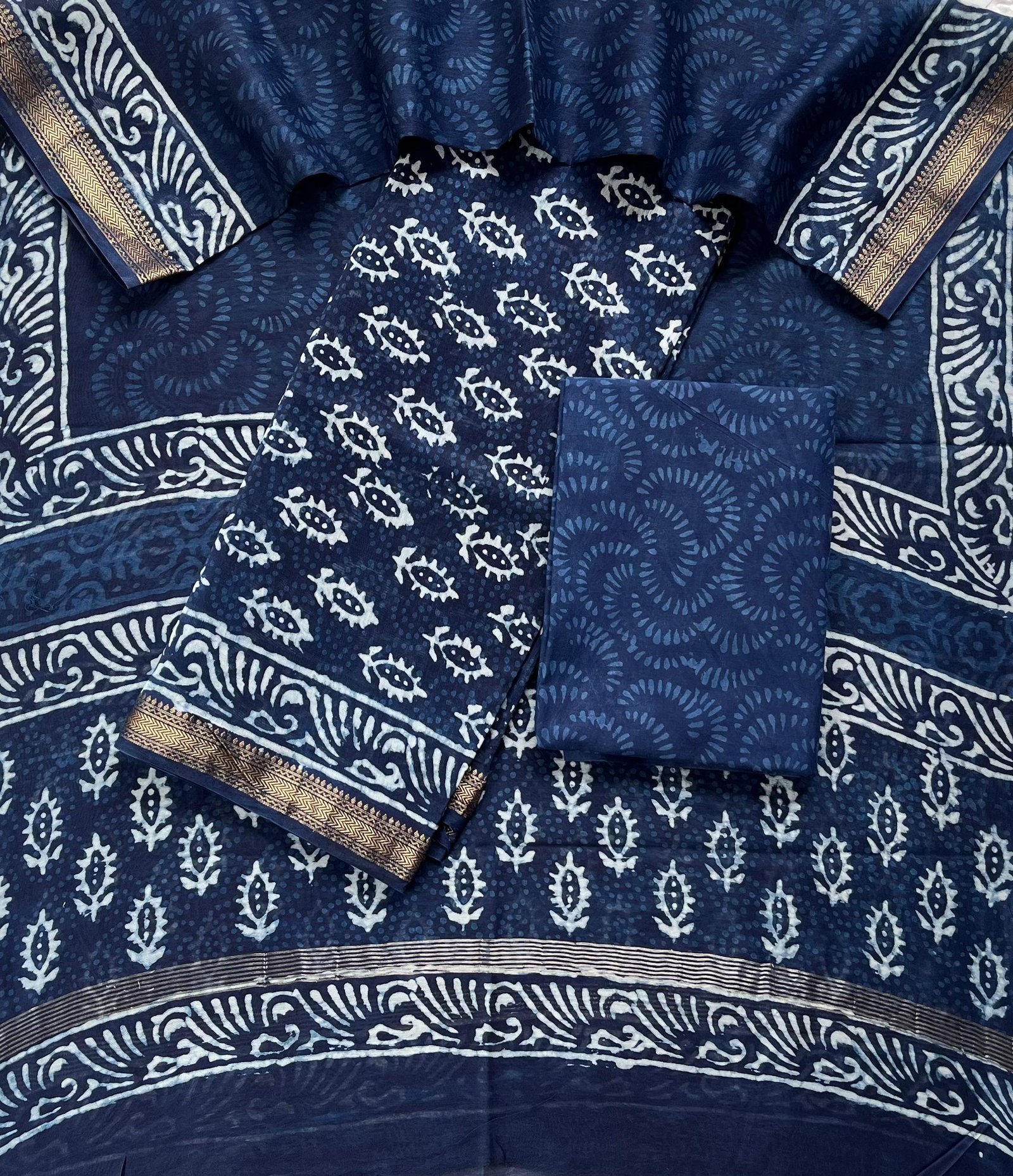 Maheshwari Printed Suit Set
