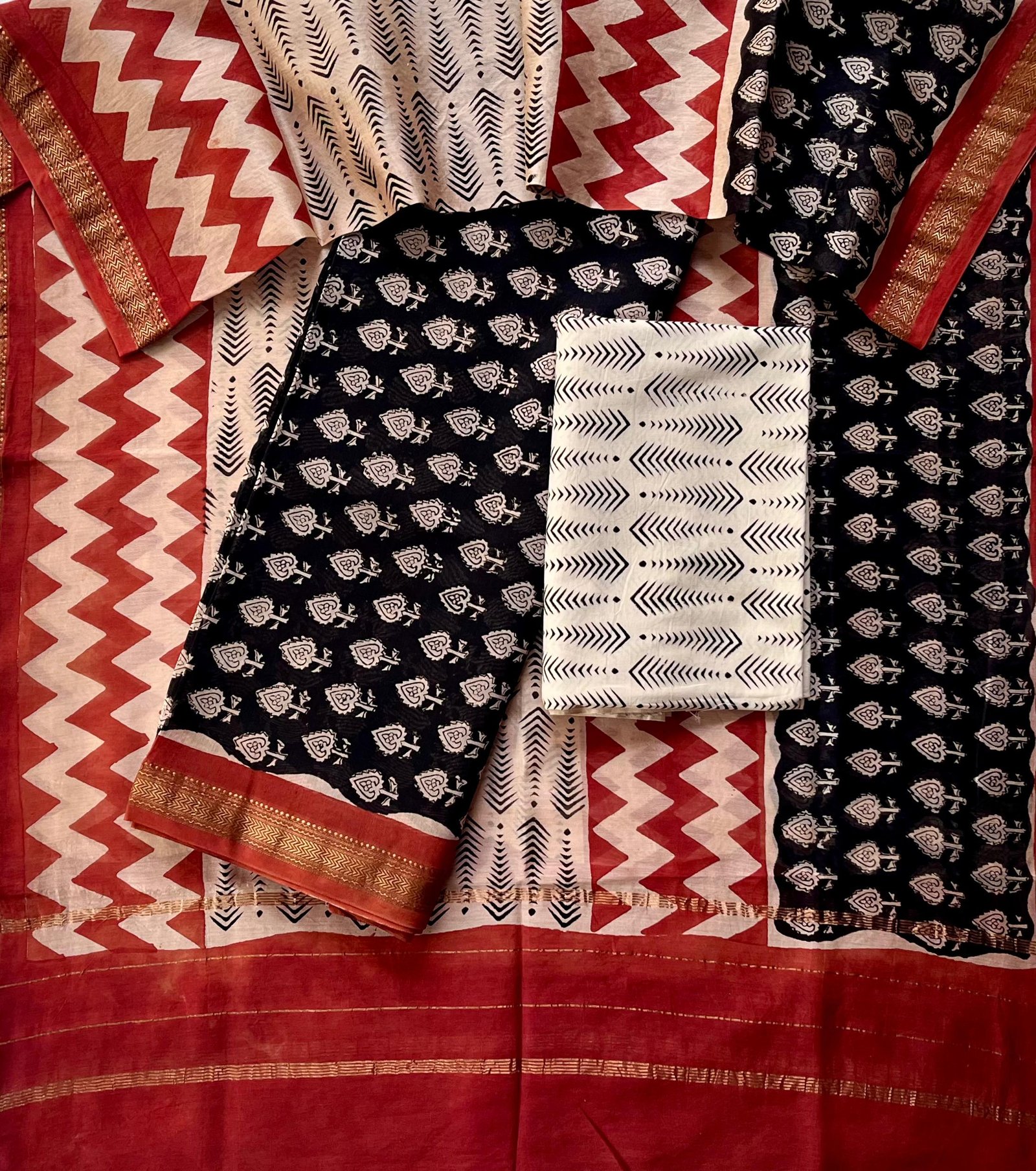 Maheshwari Printed Suit Set